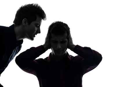 one man hearing voices